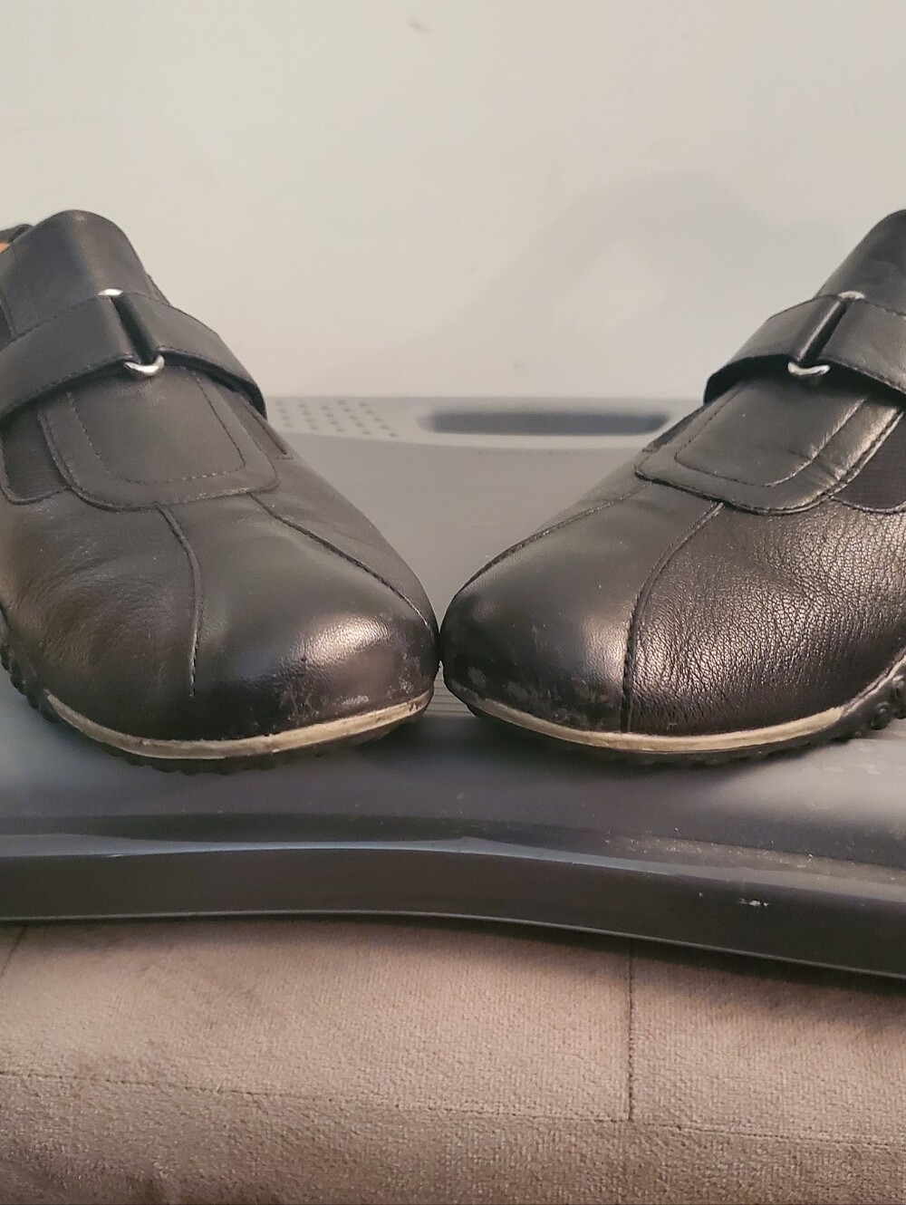 Cole Haan Black Leather Slip-On Loafers